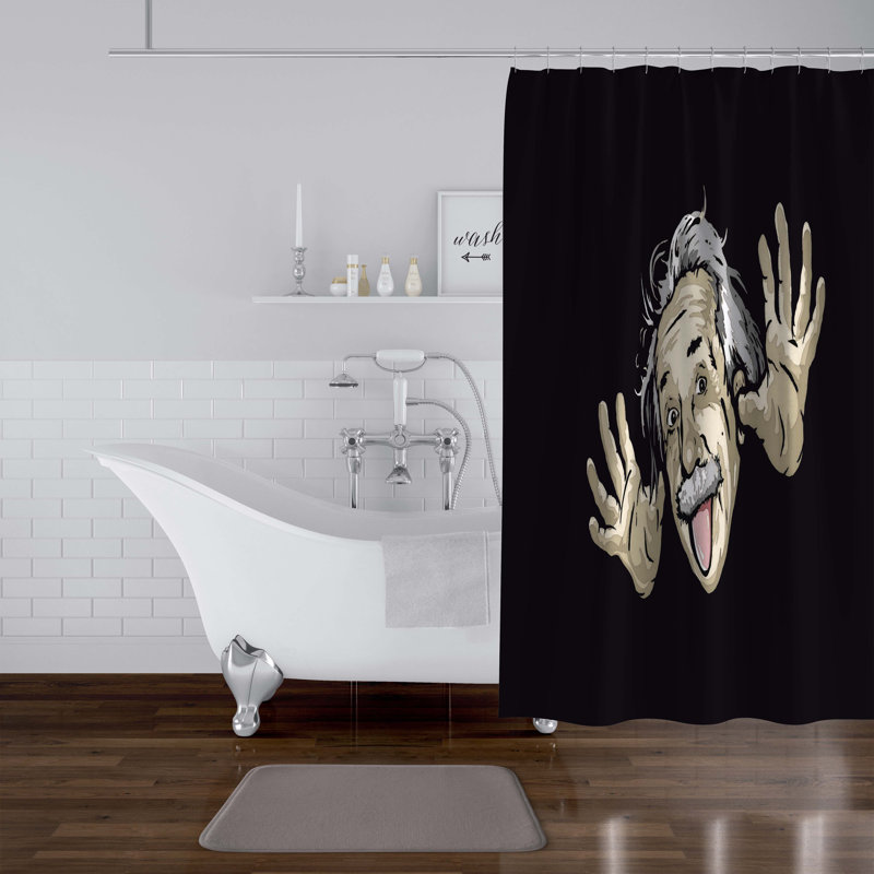 Rideau de douche simple, H 70 po x l 71 po