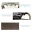 Antonien 180cm Wide Circle Patio Daybed with Cushions-545096509
