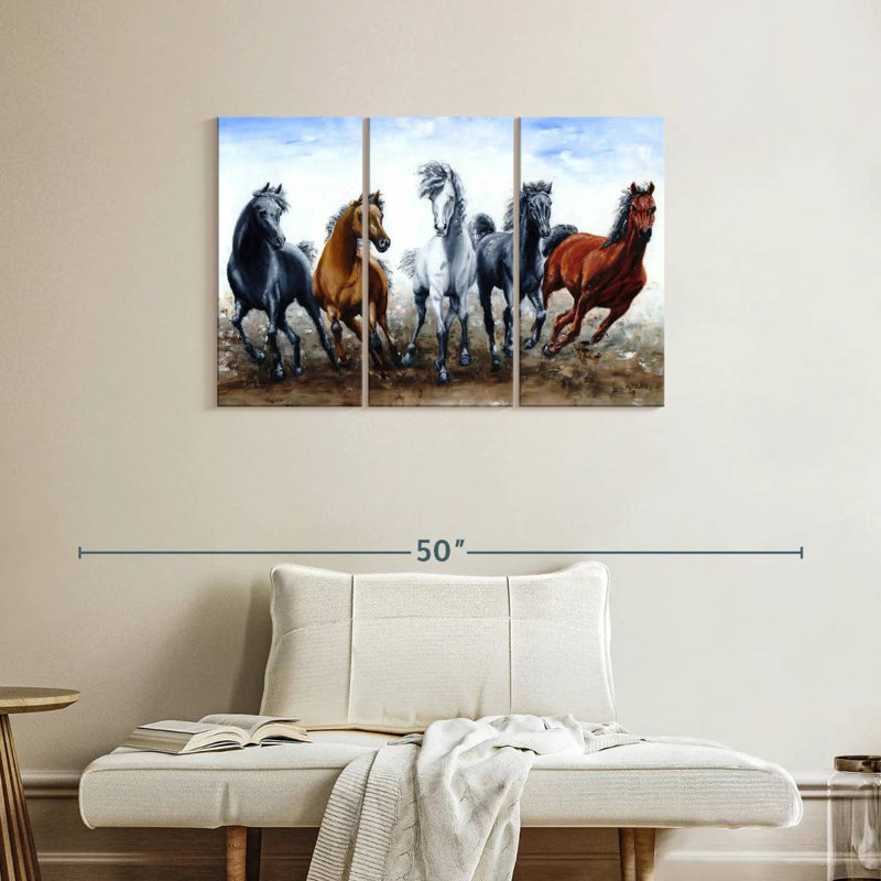 Brampt Wild Arabians, 24" H x 38" W