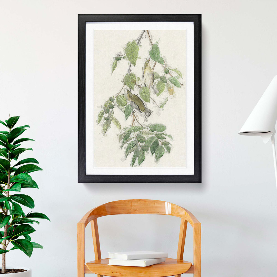 Autumnal Warbler by John Audubon - Picture Frame Painting Print on Paper