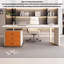 Bureau de luxe léger en pierre frittée avec tiroirs-237569168