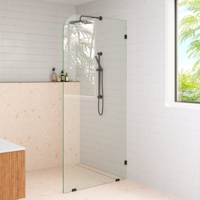 Solaris Frameless Fixed Radius Shower Panel
