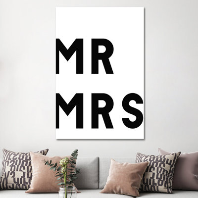 Mr & Mrs by Mirano - Print on Canvas