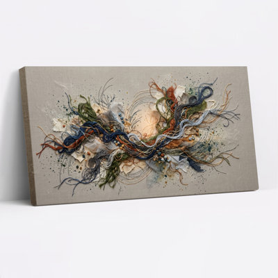 Ensemble de 1 tableau abstrait sur toile
