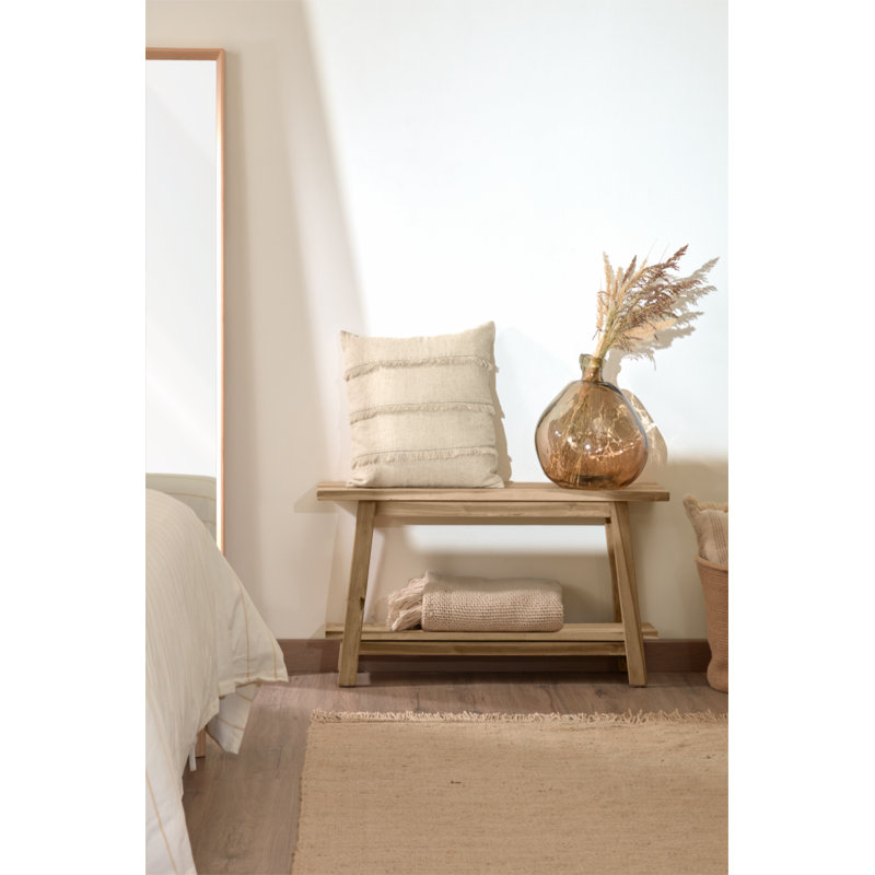 Safara Solid Wood Storage Bench, 22" H x 39" W x 13" D