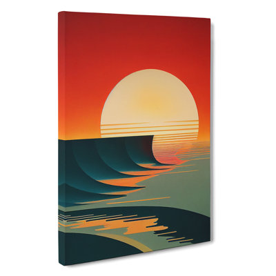 Art Deco Ocean Sunset No.2