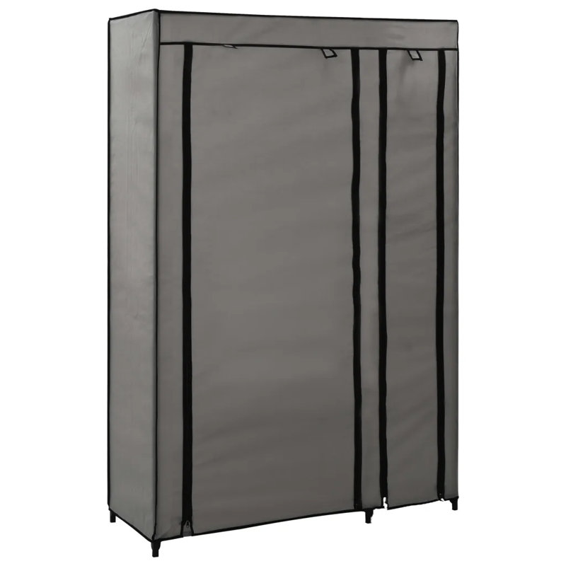 2 Door Metal Wardrobe, Grey