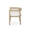 Ensemble de table de salle à manger à piédestal rond 5 pièces avec chaises rembourrées Logan-122543380