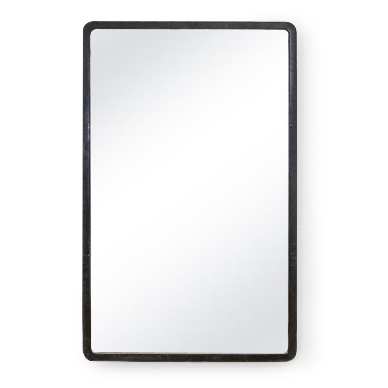 Knox Flat Leather Wall Mirror