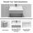 Shaker Bathroom Vanity Set 24" Sink Base with 25" Resin Sink Top Combo-98901907