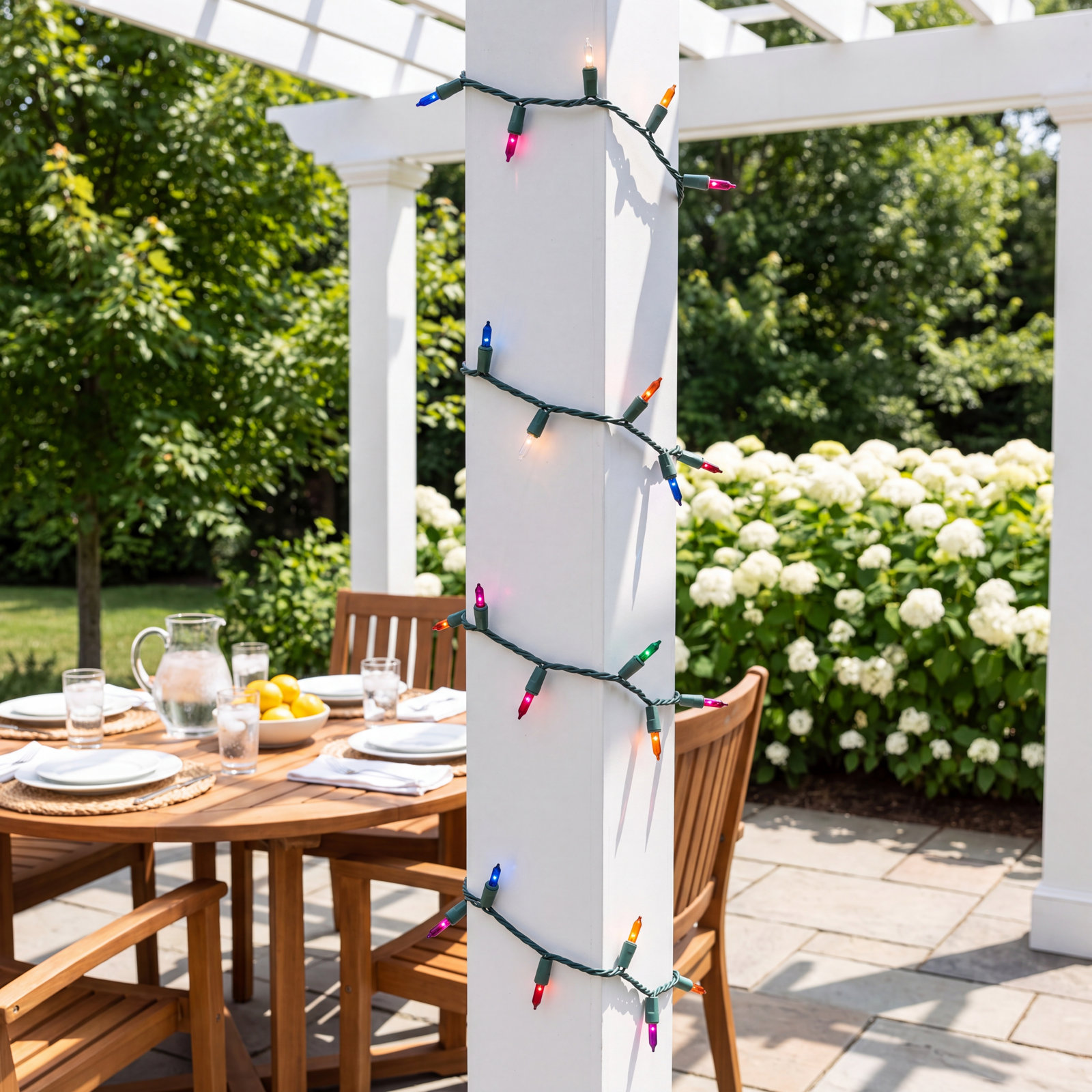 Mini Christmas String Lights, 23' L, Pink