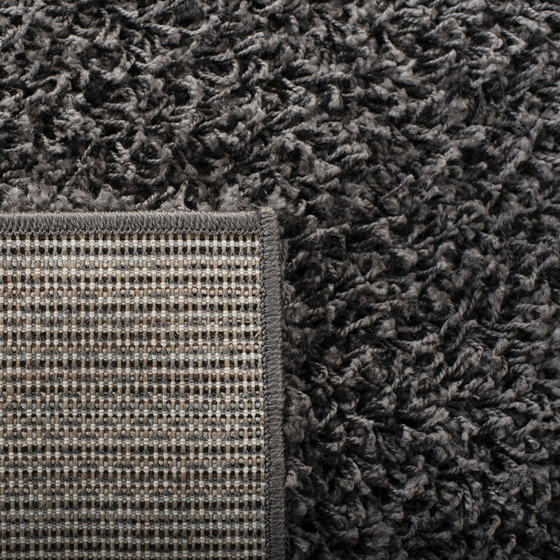 Sga-Amoroso Shag Performance Solid Color Rug, Rectangle 6' x 9'