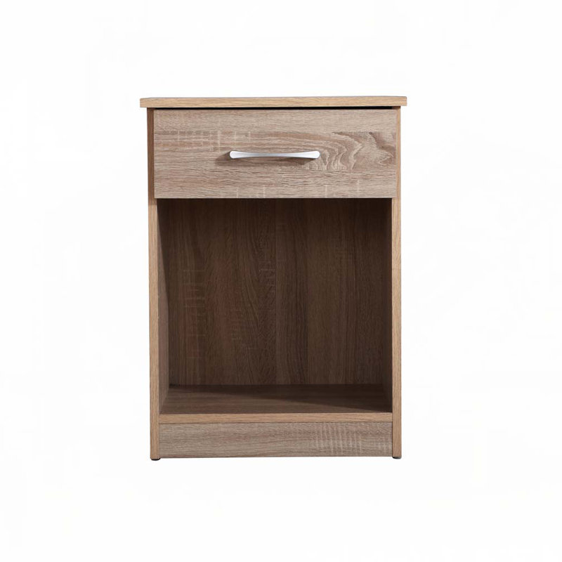 Table de chevet brune