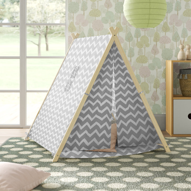 Play Tent, Light Grey/White