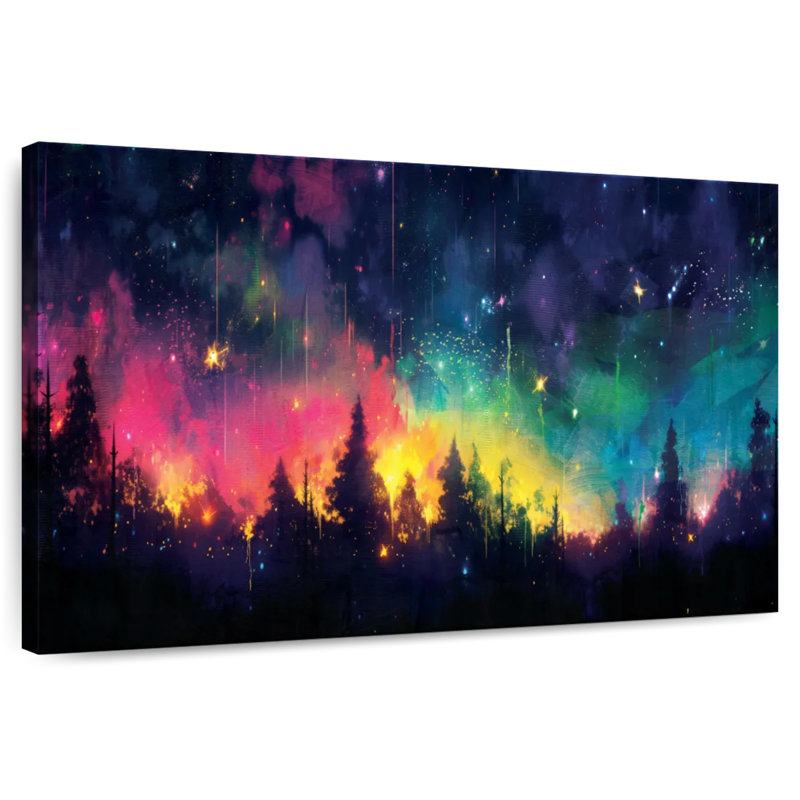 Kelan Rainbow Night Sky, 26" H x 39" W