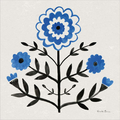 «Garden Folk I» par Farida Zaman - peinture sur toile tendue