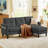 79.14" L Shaped Sofa with Storage Pockets and Reversable Storage Ottoman-1272389909