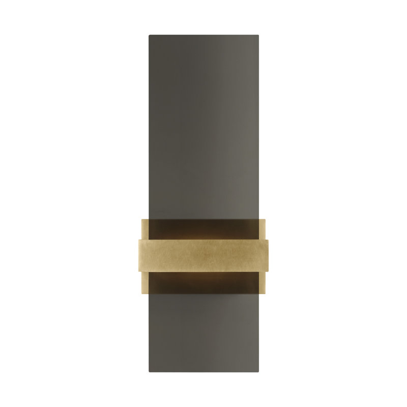 Flyta 1 - Light LED Flush Mounted Sconce, Transparent Smoke