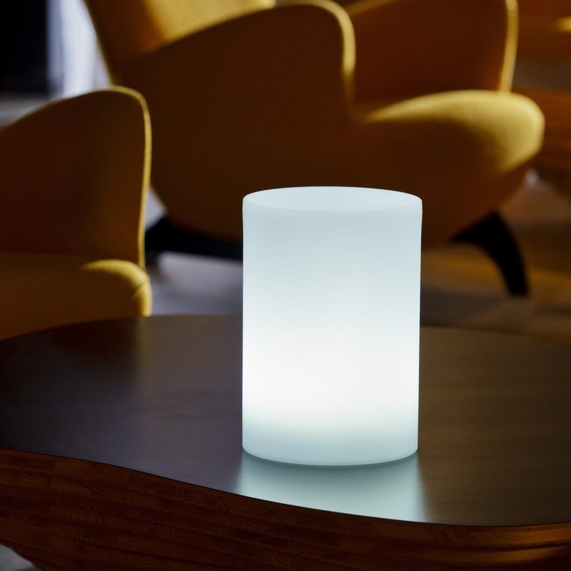 Tower LED Outdoor Table Lamp, 7" H x 5.9" W x 5.9" D