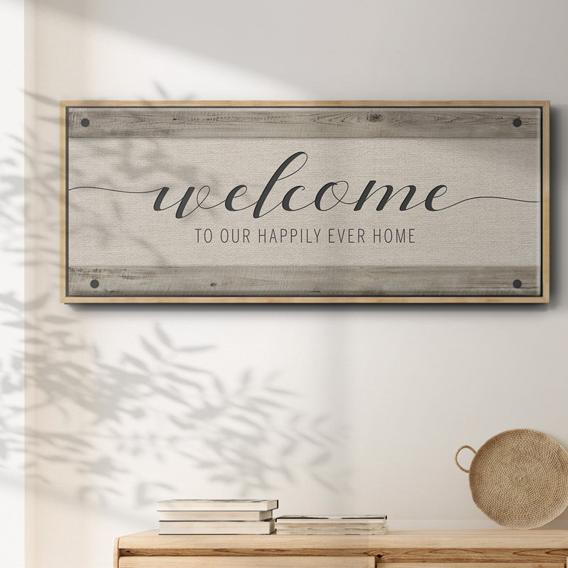 Happily Home - toile encadrée