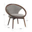 Fauteuil demi-tonneau d'appoint en polyester 32 po Esteen-1917983648