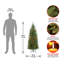 The Holiday Aisle® Kingswood Fir Pencil Tree with Multicolor Lights-945852575