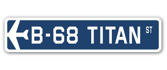 Panneau de signalisation en aluminium militaire Betancourt B-68 Titan Air Force, H 6 po x l 24 po x P 1 po