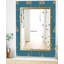 Bleu et or - Miroir moderne - Miroir mural-40100868