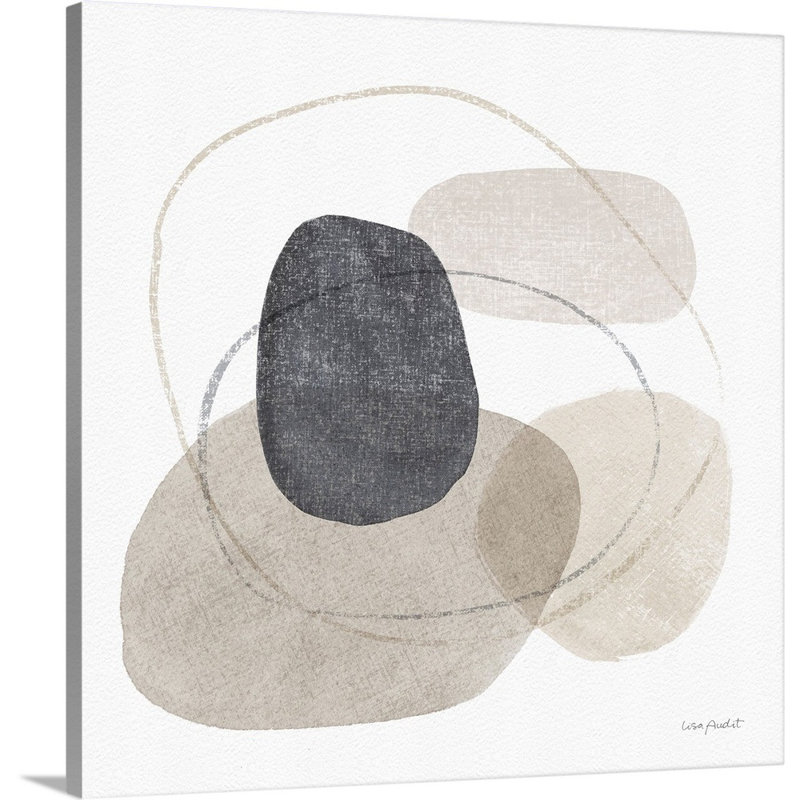 «Think Neutral 10» par Lisa Audit - Peinture sur toile, Toile tendue, H 24 po x l 24 po, Sans cadre