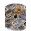 Table de bout latérale Lima, agate noire ronde de 12 pouces, base cylindrique en marbre-122615831