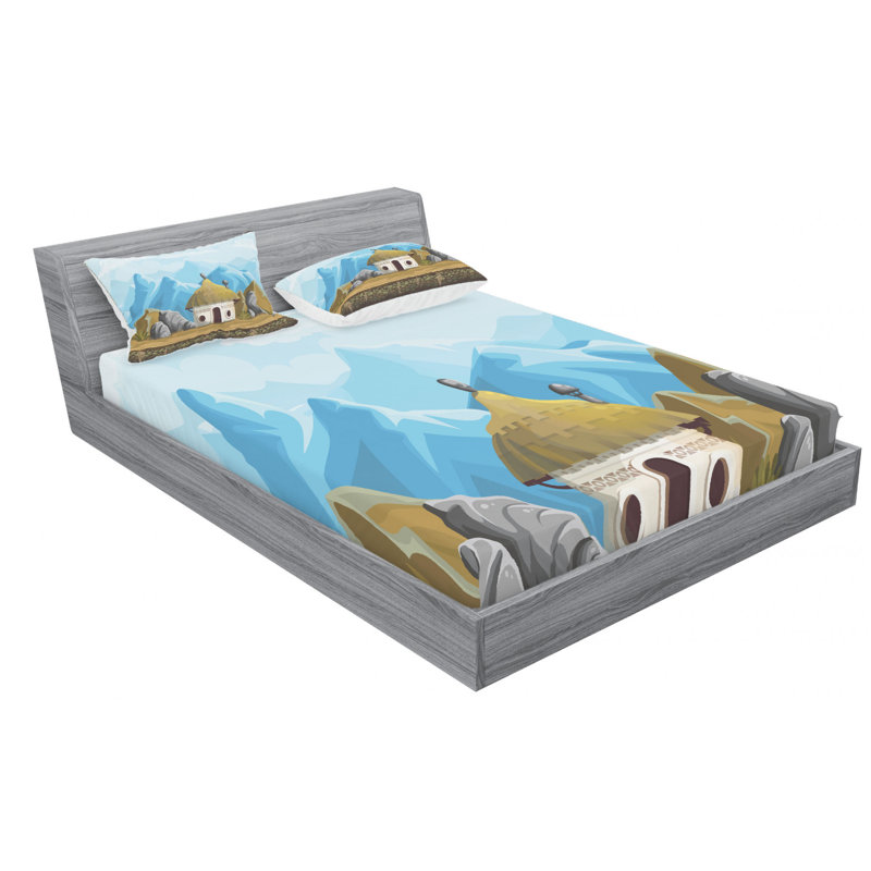Microfiber Sheet Set, Full Sheet Set with Fitted Sheet