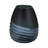 Decorative Oval Glass Vase with Etched Texture for Home Decor - Modern Flower Vase for Living Room Tall Table Display - Blue & Green-1929349865