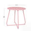Table d'extérieur en fer rose