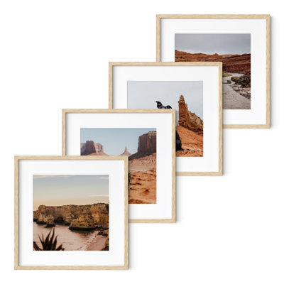 Wood Picture Frame - Set of 4