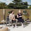 126cm Wide L-Shaped Loveseat,Patio Sofa with Cushions