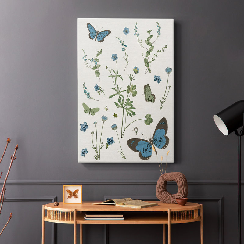 Botanical Page I -Gallery Wraraped Cavas, H 27 po x l 18 po
