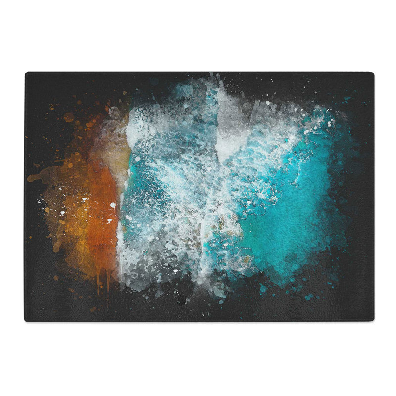 Tempered Glass Bilgola Beach in Australia Chopping Board, 20 cm x 28.5 cm