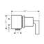 Citterio Fix Fit Wall Outlet with Lever Handle-11081155
