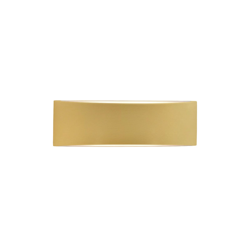 Applique murale en céramique Beda, Incandescent, H 5 po x l 16 po x P 4 po, Jaune atténué