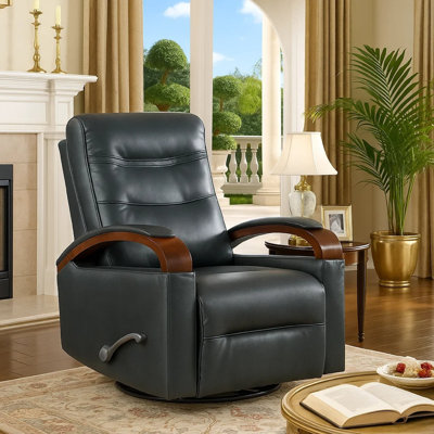 Fauteuil inclinable et pivotant en cuir synthétique de 31,5 po Selkirk