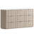 Corentin 63" Wide Dresser 9 Drawers With Storage Modern Faux Travertine Wood Chest For Bedroom Living Room-125370593