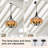 21.7" - Rattan - Black - Chandelier