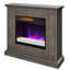 Foyer électrique duraflame, gris vieilli