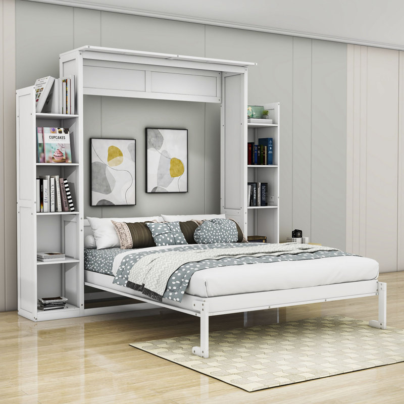 Lit escamotable Marinke Murphy, Grand, Blanc