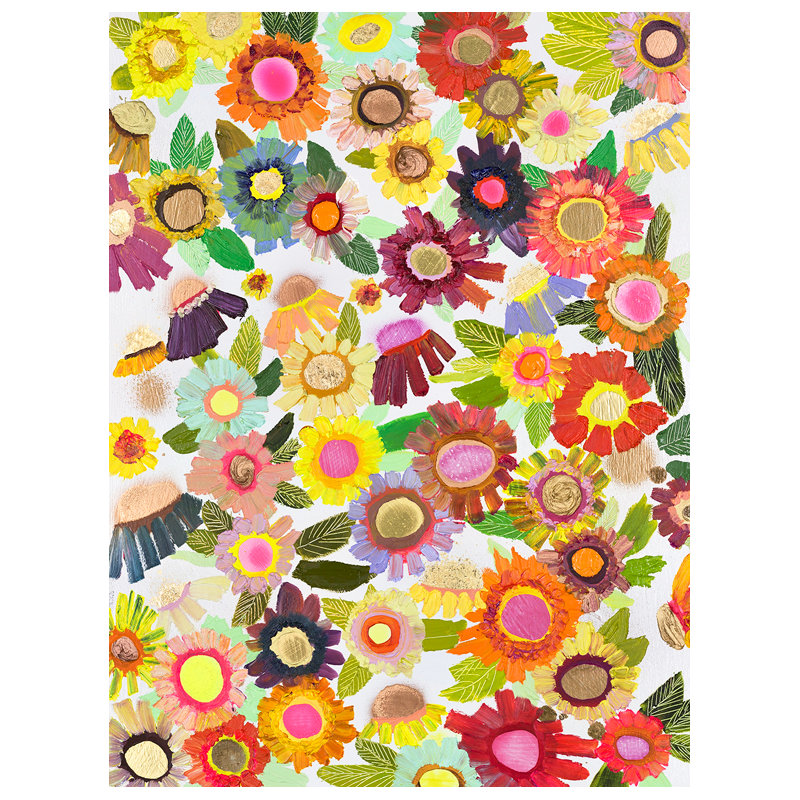 «Blooms», reproduction sur toile tendue, H 24 po x l 18 po