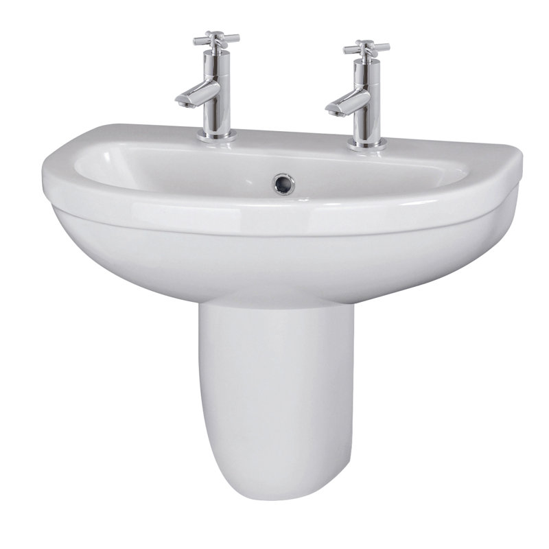 Nuie 555mm White Bathroom Sink