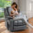Chemika 38.1"W 180° Flat Lay Power Recliner, Massage Chair, Heater Lifting Chair-100078622