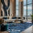 Machine Washable Blue Area Rug-1482563643