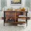 Table basse à plateau relevable avec rangement Farmhouse - Table de salon à hauteur réglable de 31,5 po