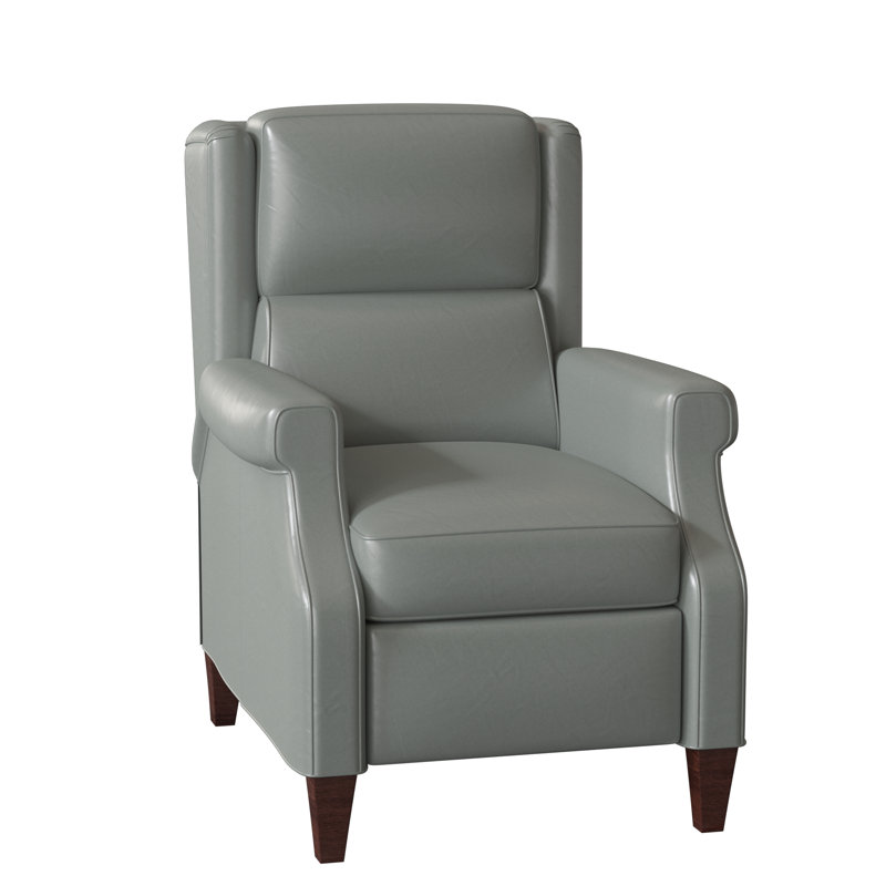 Gallaway Recliner, Corinthian Cherry Genuine Leather, Mahogany, Manual